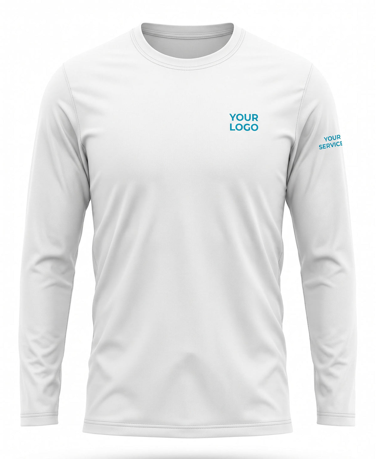 Pure White Minimalist Crew Uniform
