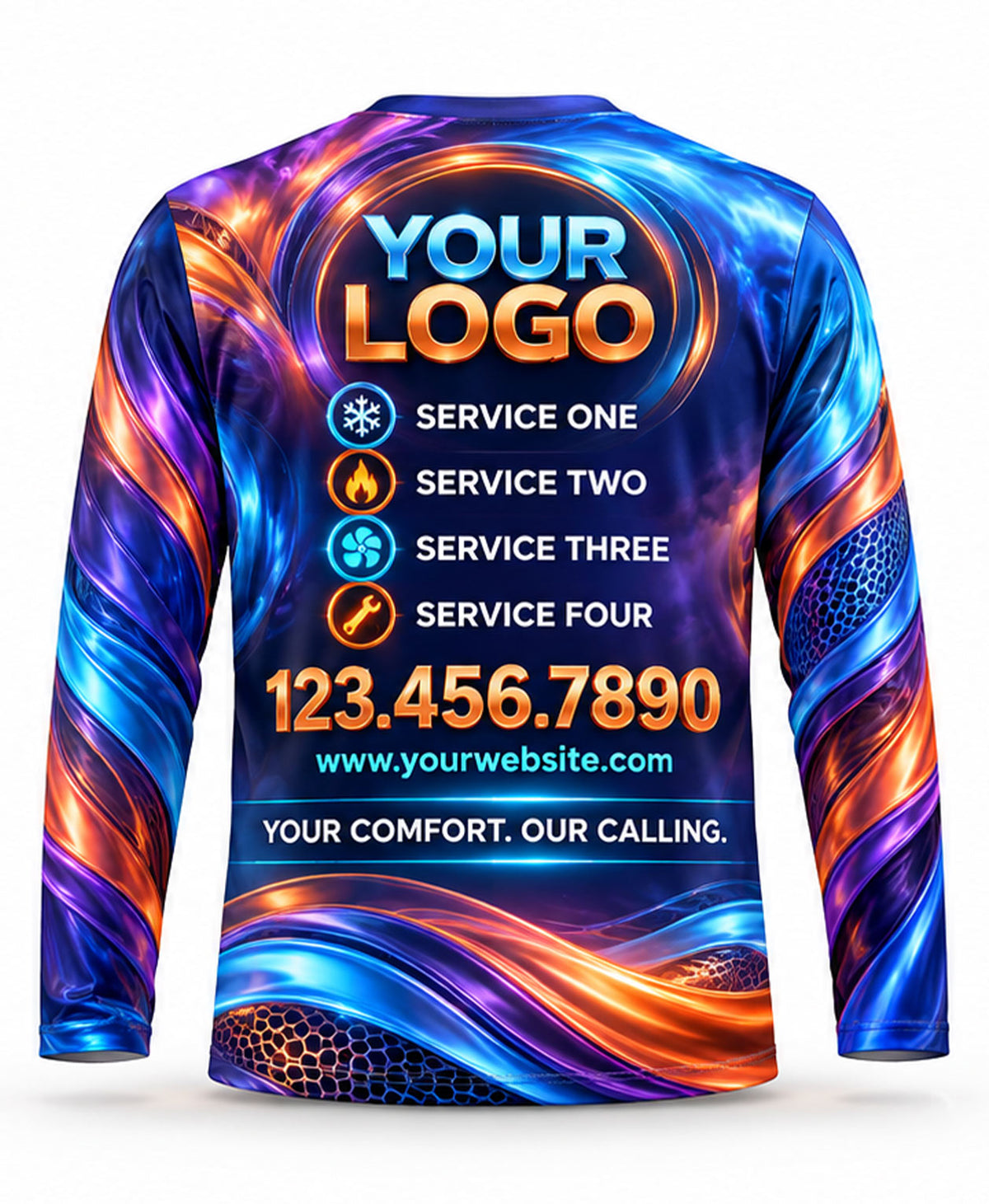 HVAC Crew Uniform - back