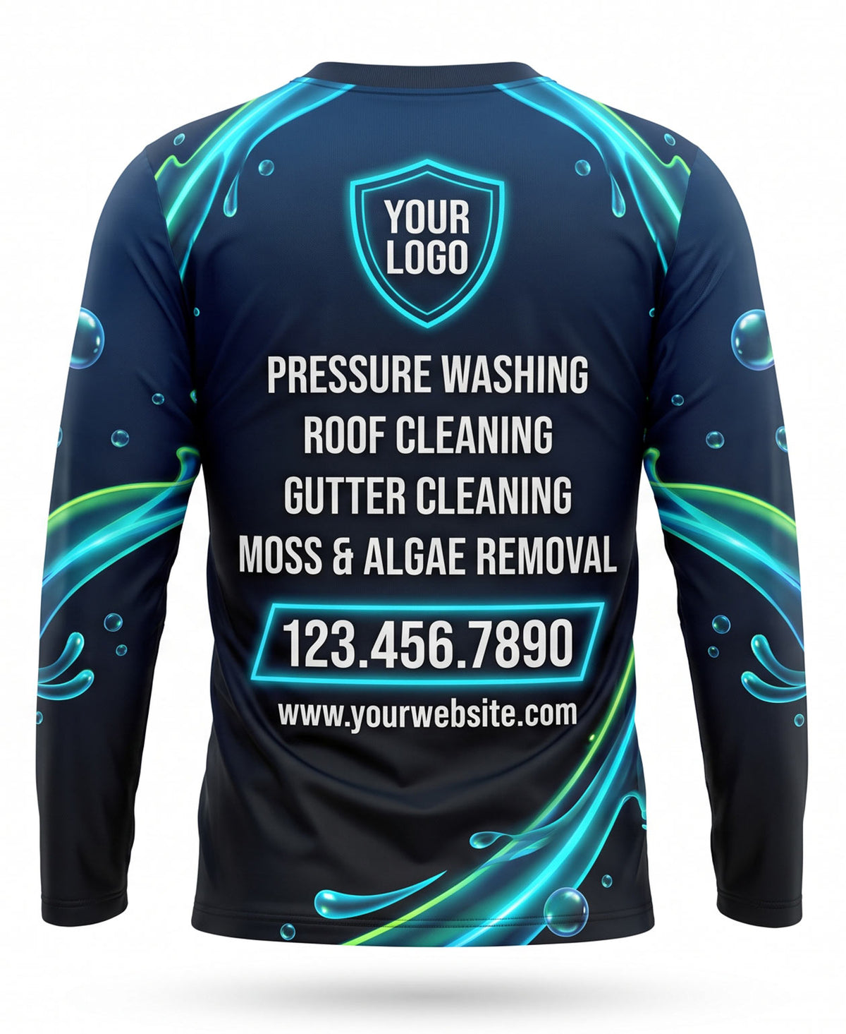 Neon Stream Pressure Washing Crew Uniform