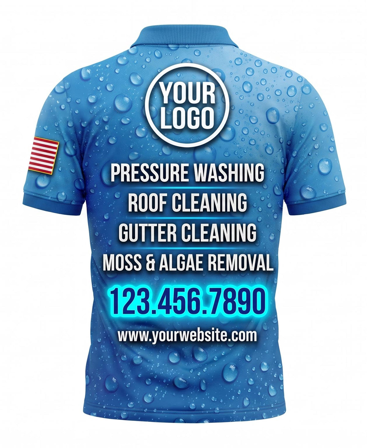 Heavy Raindrop Pressure Wash Crew Uniform