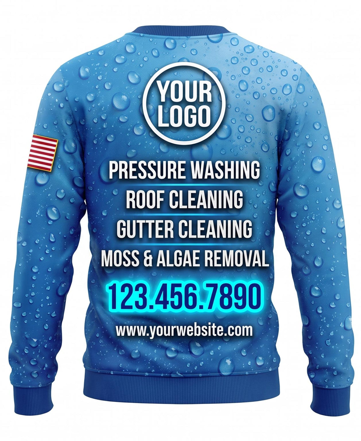 Heavy Raindrop Pressure Wash Crew Uniform