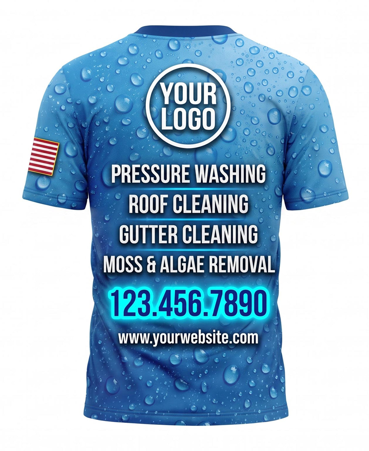 Heavy Raindrop Pressure Wash Crew Uniform