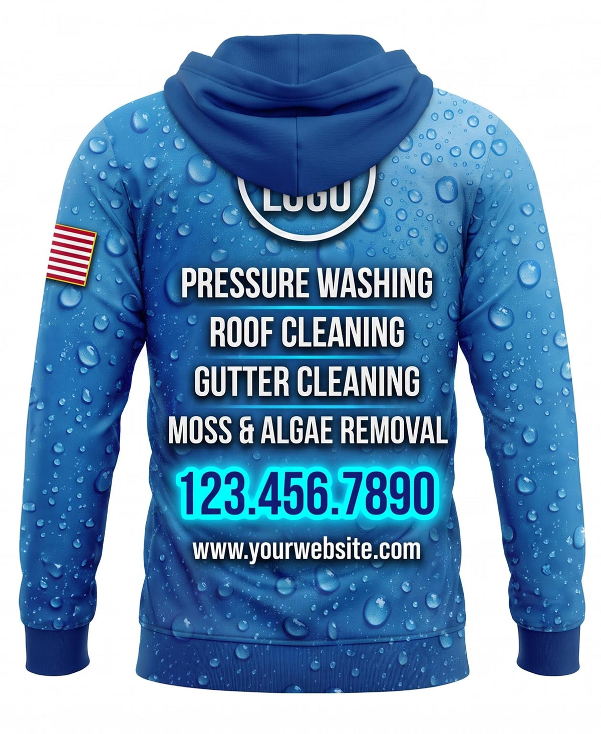 Heavy Raindrop Pressure Wash Crew Uniform