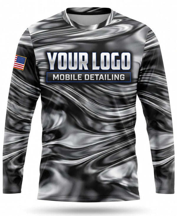 Metallic Liquid Chrome Mobile Detailing Crew Uniform