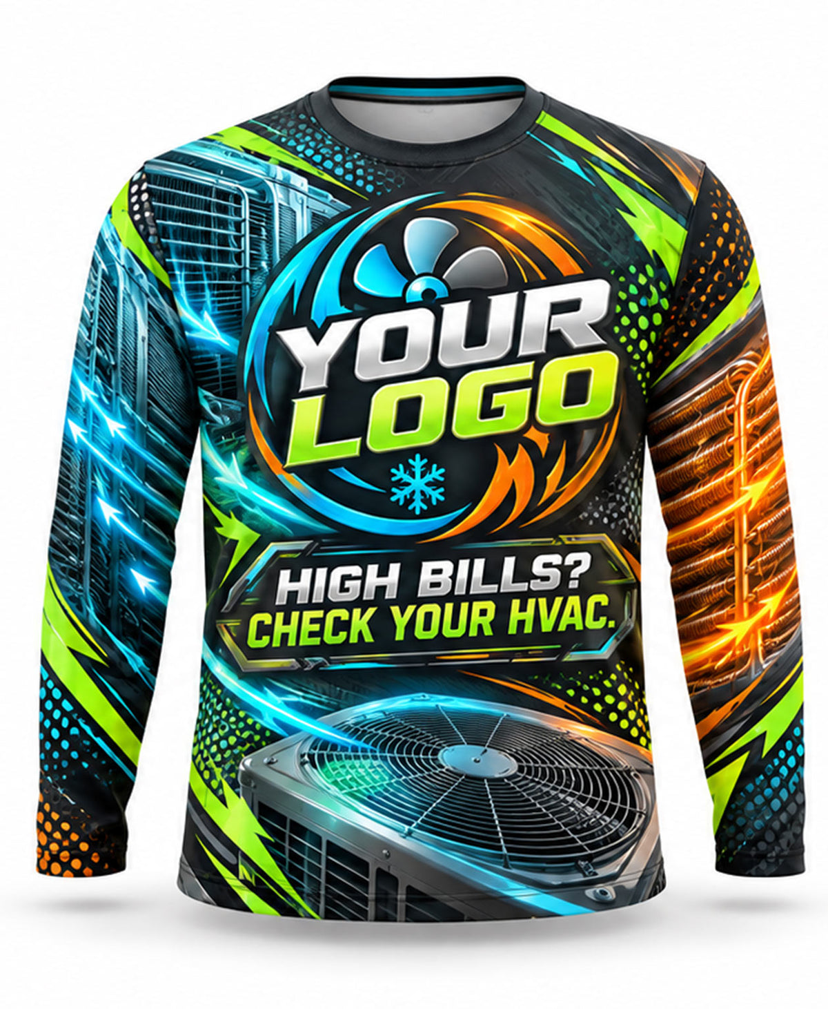 HVAC Crew Uniform - front