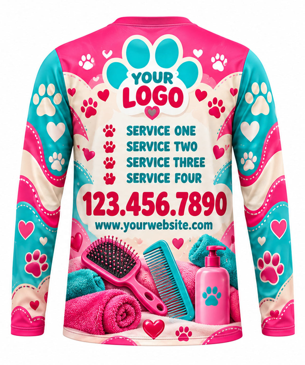 Pet Care Crew Uniform - back