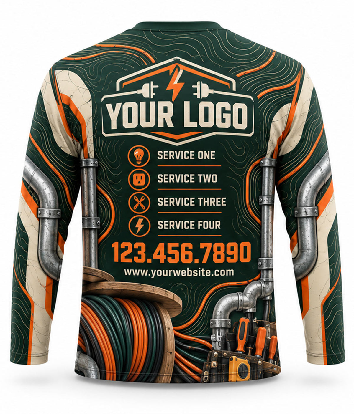 Electrician Crew Uniform - back