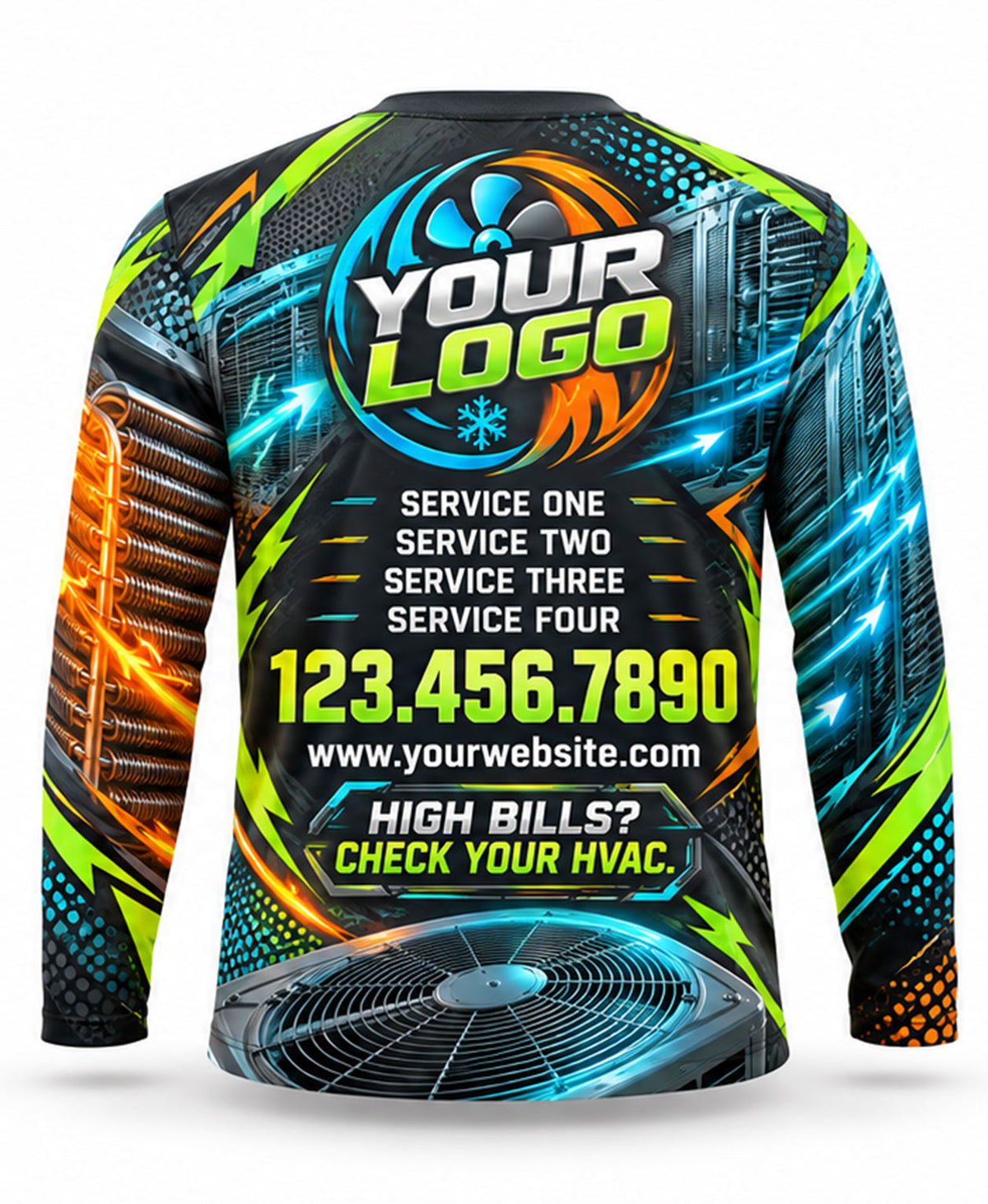 HVAC Crew Uniform - back