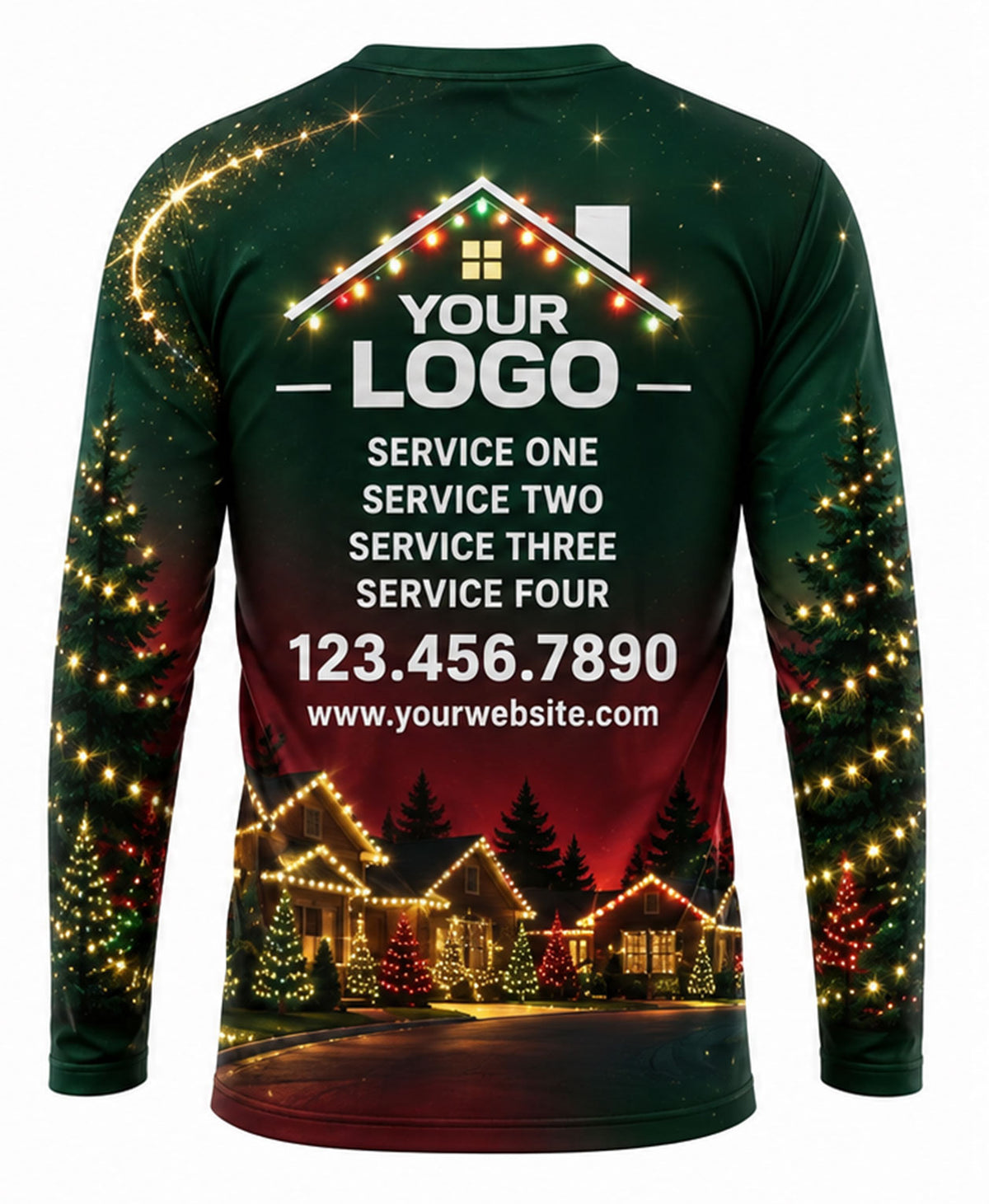 Cozy Cabin Plaid Christmas Light Crew Uniform