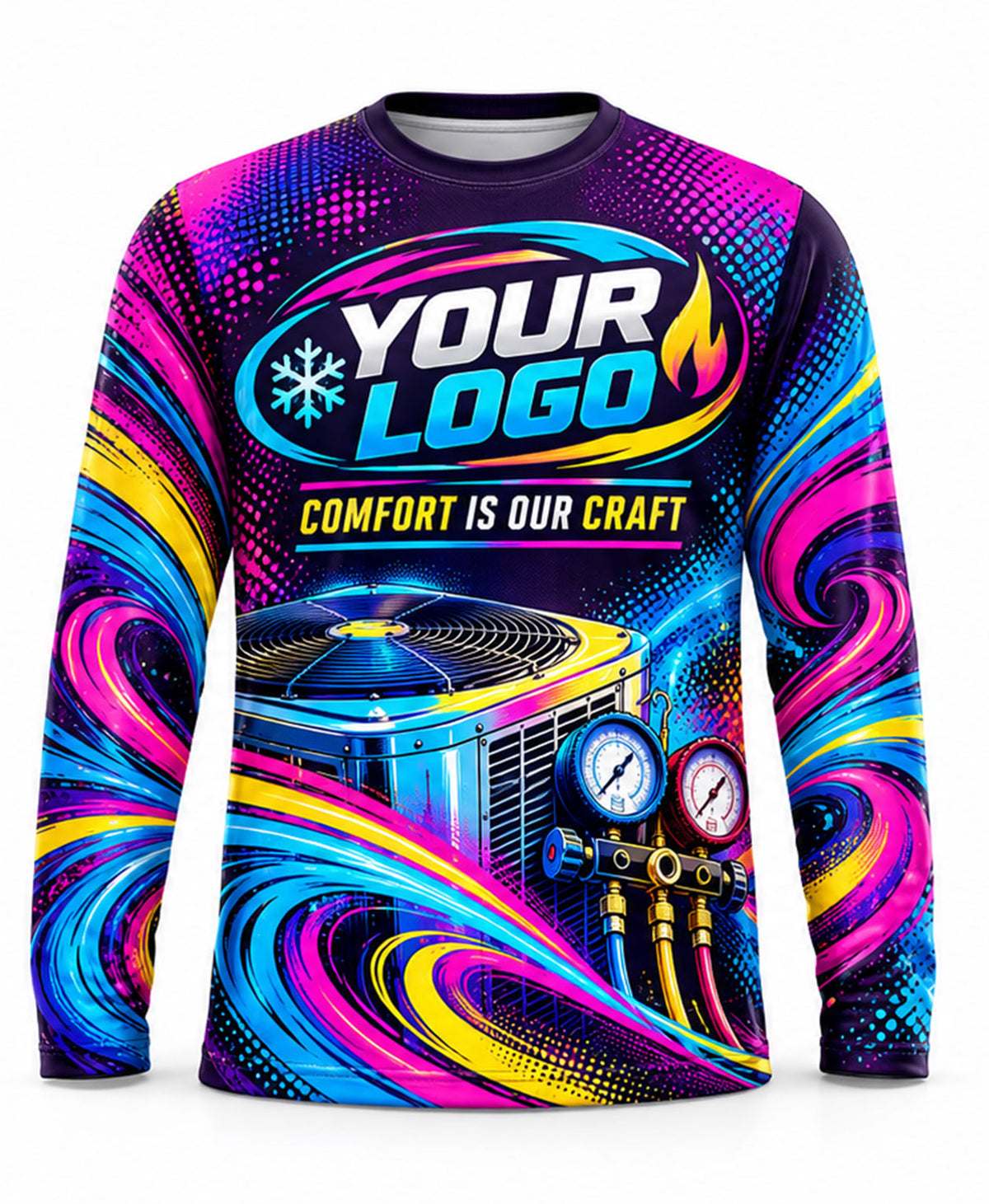 HVAC Crew Uniform - front