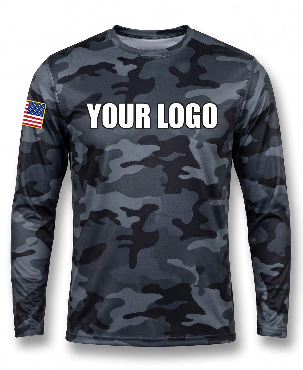 Charcoal Grey Camo Crew Uniform