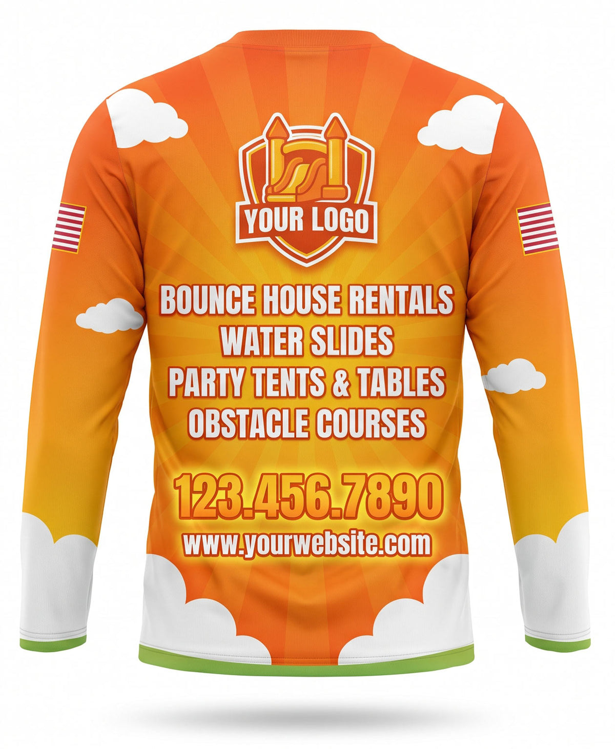 Sunny Cloud Inflatable Rental Crew Uniform