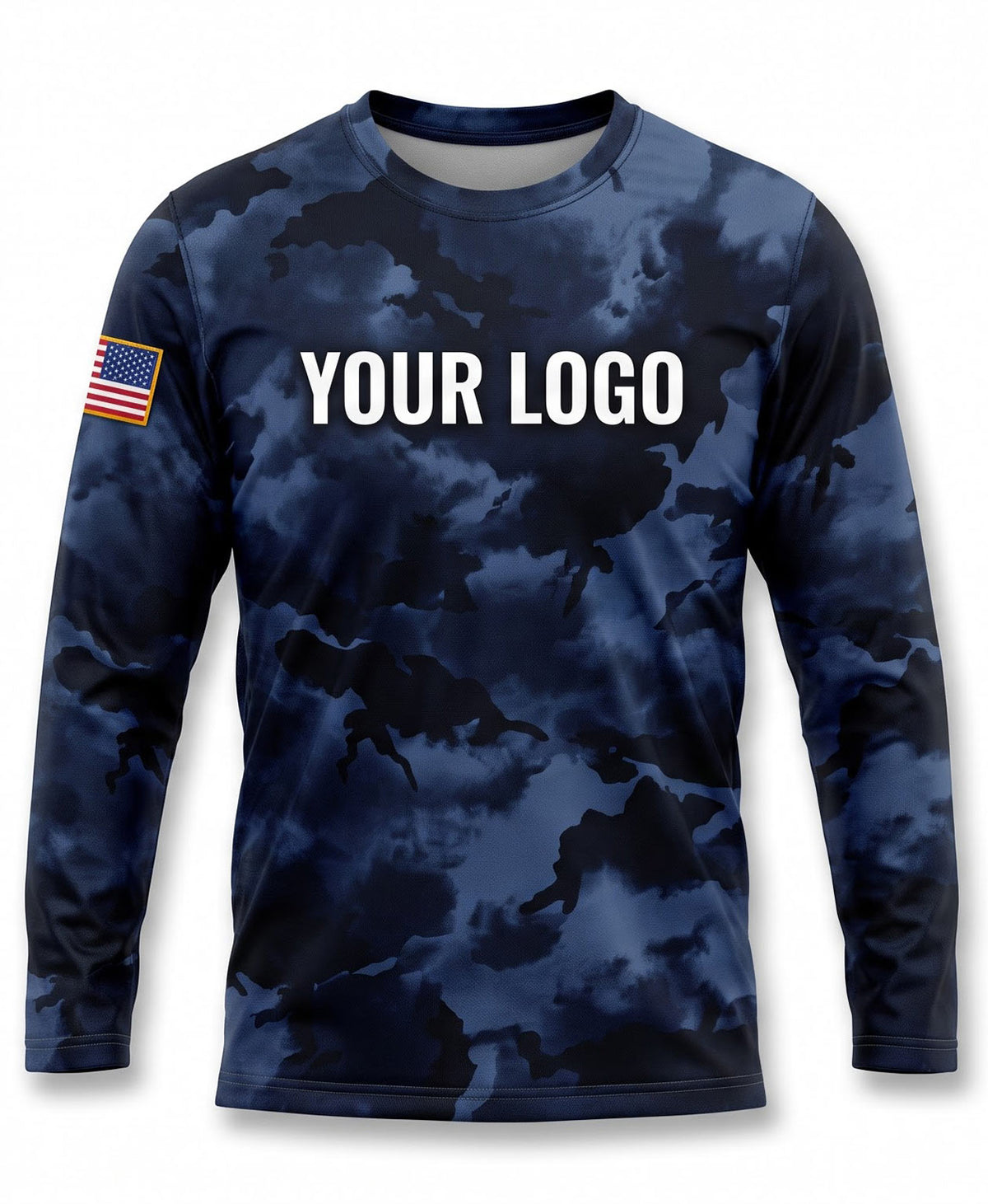 Midnight Navy Camo Crew Uniform