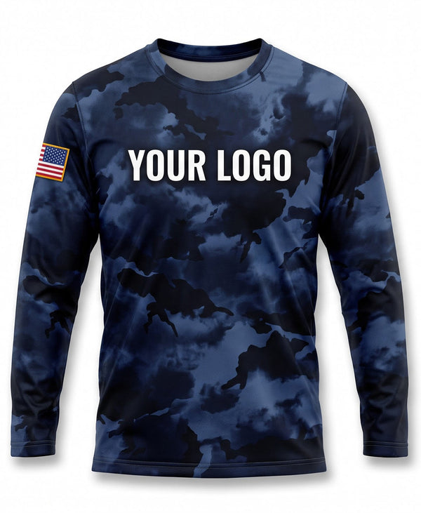Midnight Navy Camo Crew Uniform