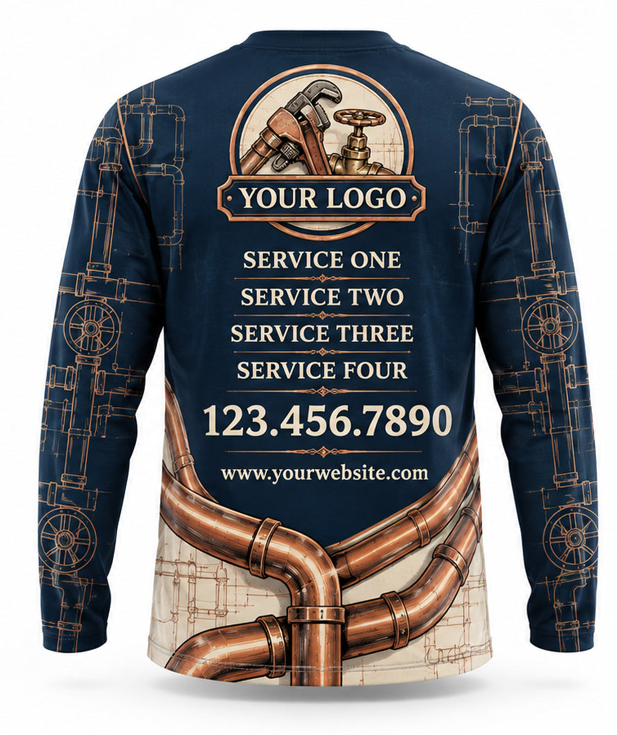 Plumbing Crew Uniform - back