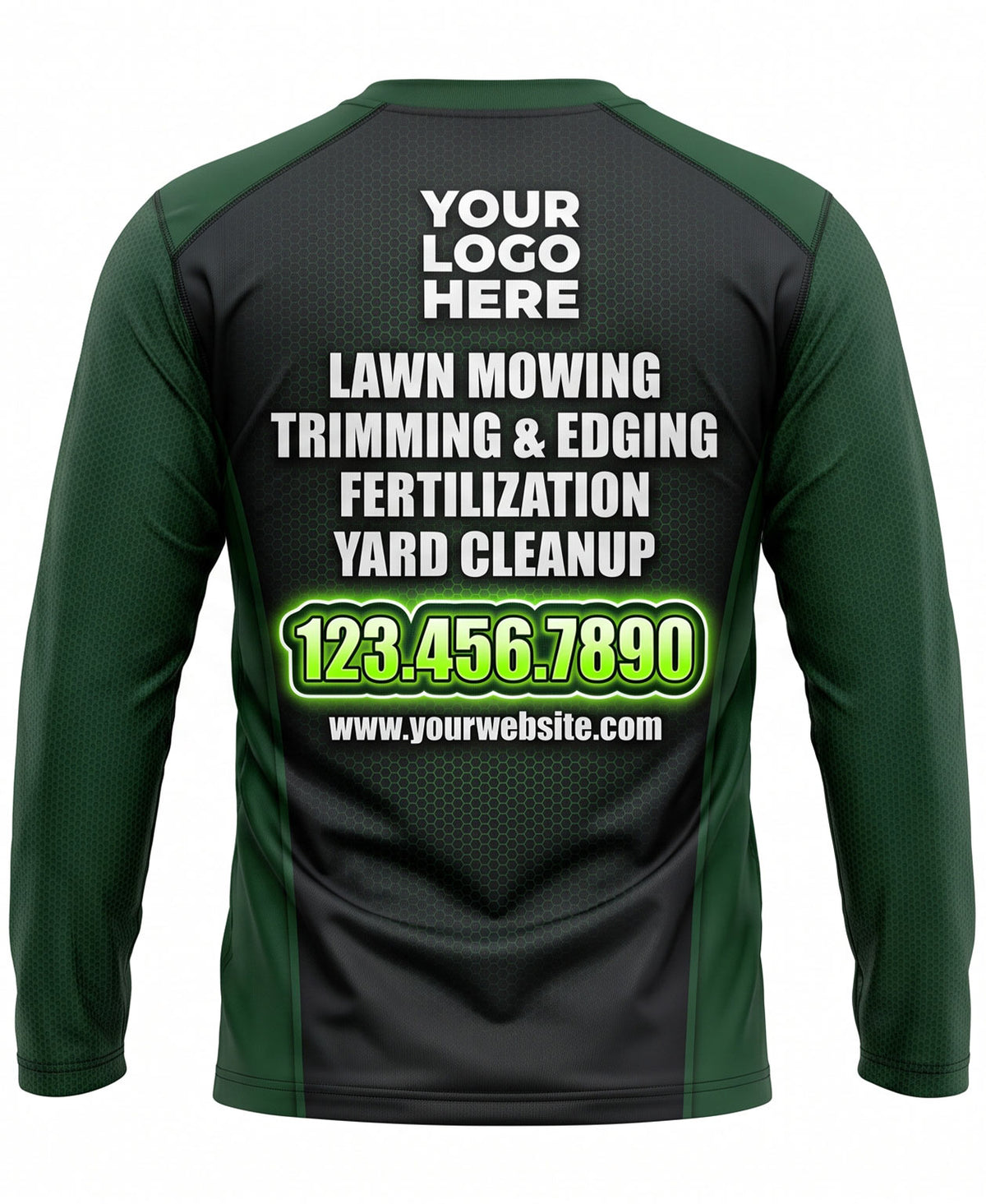 Minimalist Two-Tone Lawn Mowing Crew Uniform