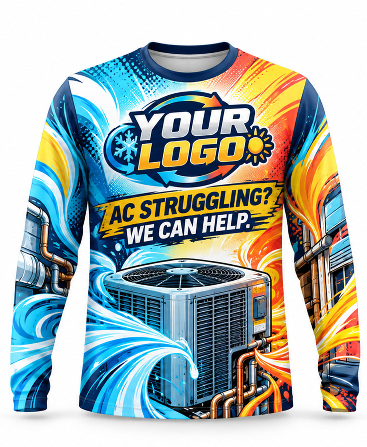 HVAC Crew Uniform - front