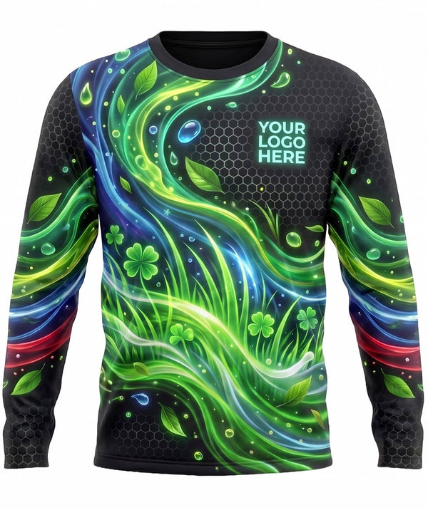 Vibrant Green Grass Lawn Care Crew Uniform