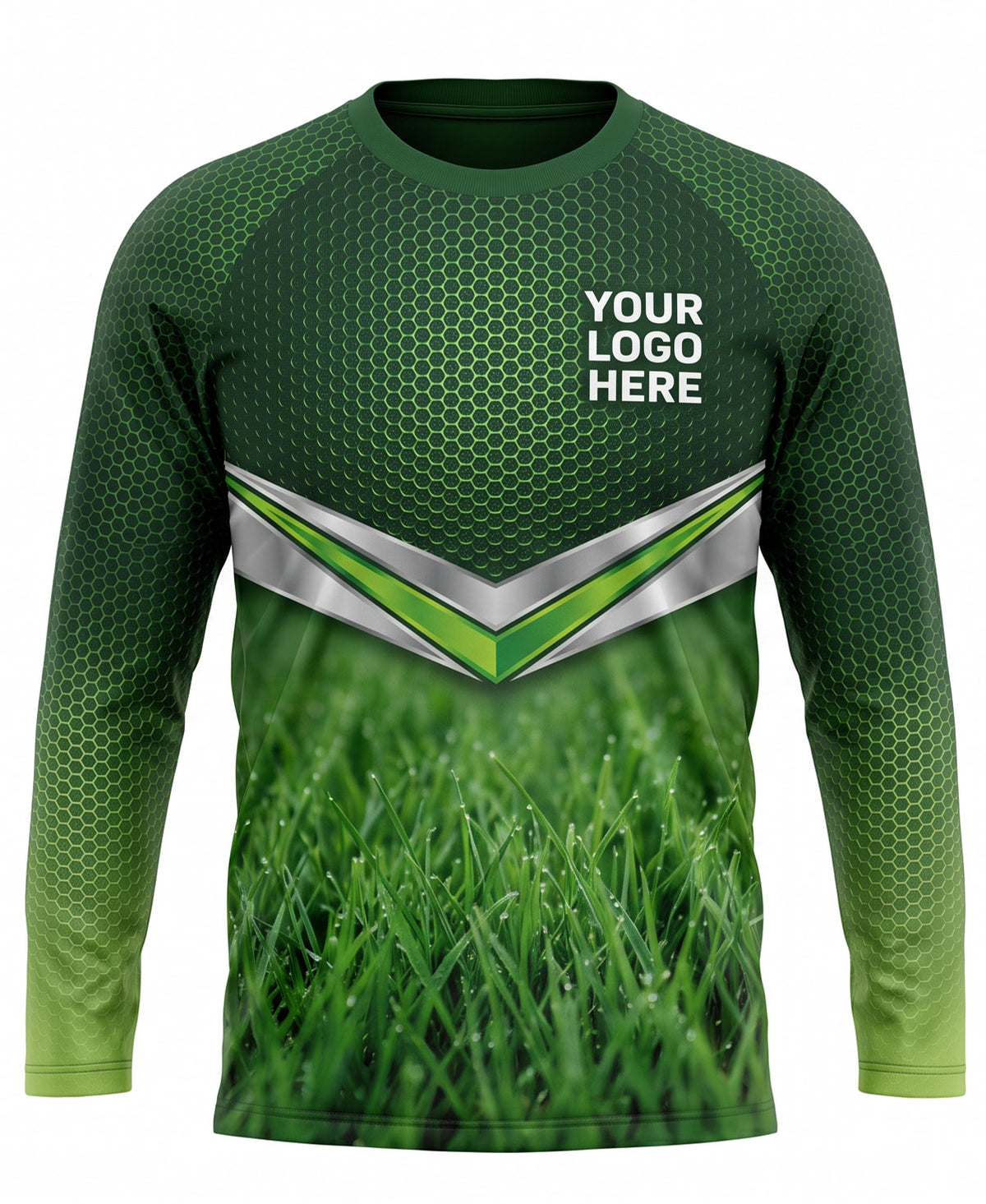 Metallic Chevron Lawn Mowing Crew Uniform