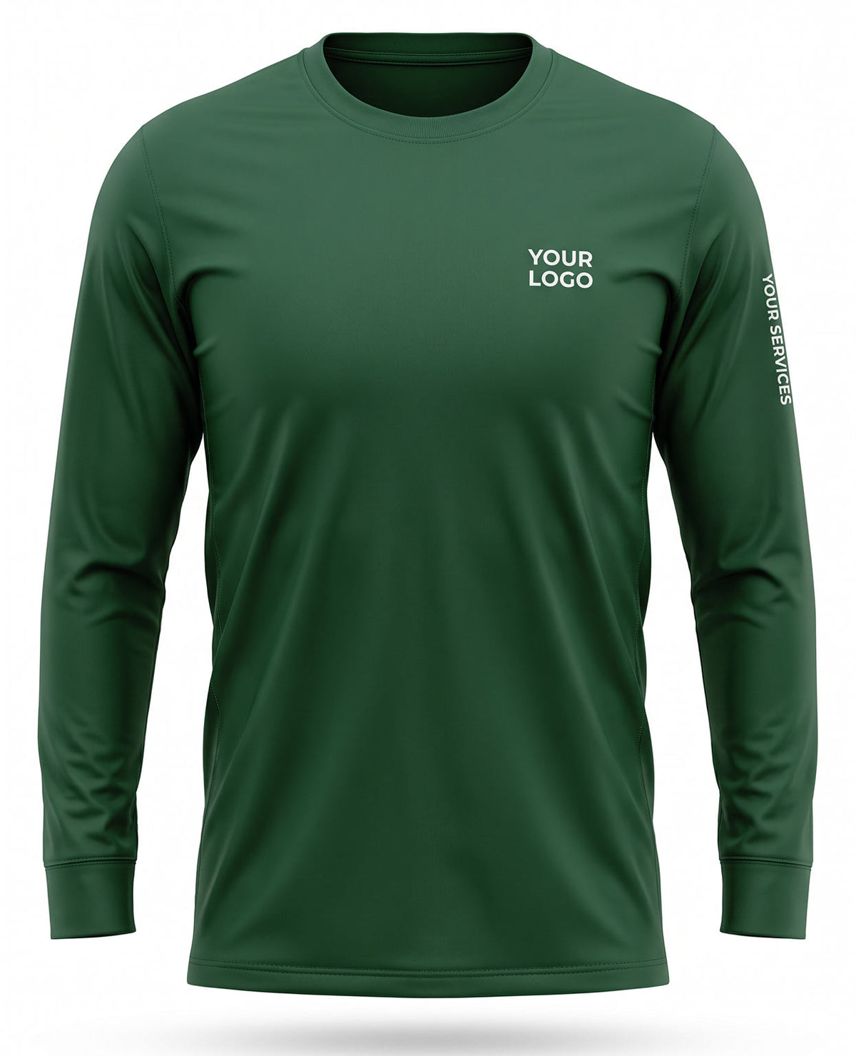 Hunter Green Minimalist Crew Uniform