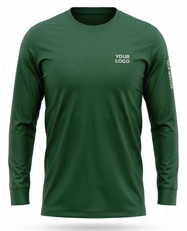 Hunter Green Minimalist Crew Uniform