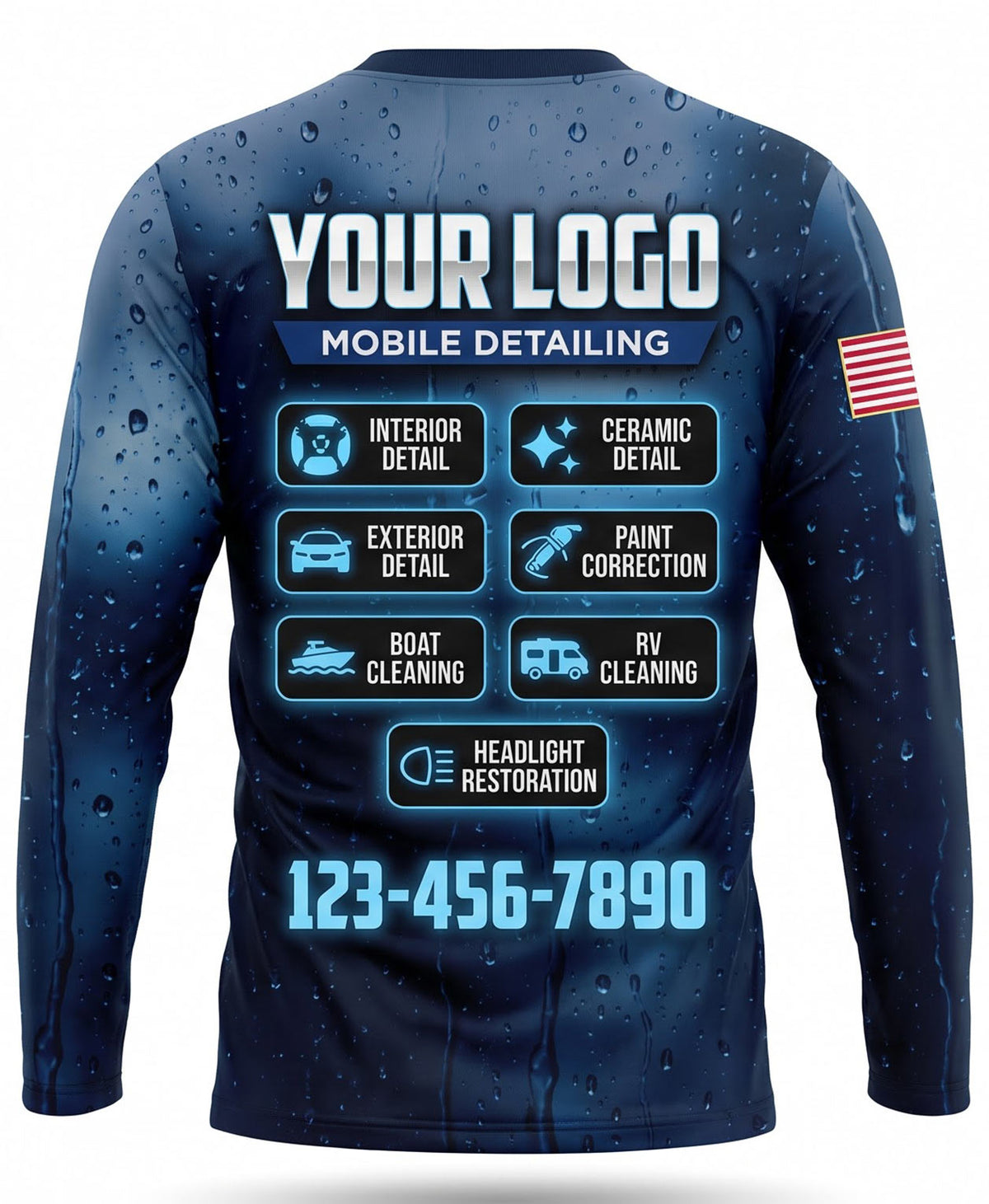 Midnight Water Bead Mobile Detailing Crew Uniform