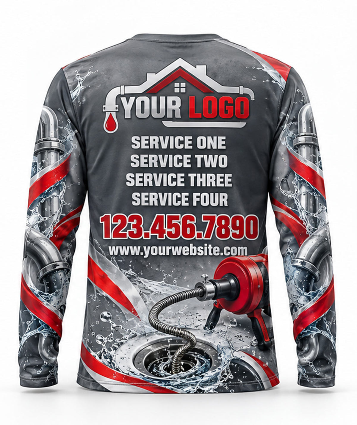 Plumbing Crew Uniform - back