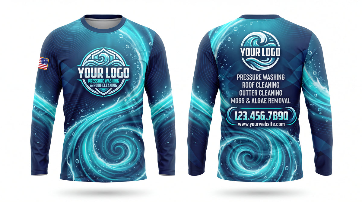 Carbon Hydro — Window-Cleaning Crew Uniform (Custom AOP) #1