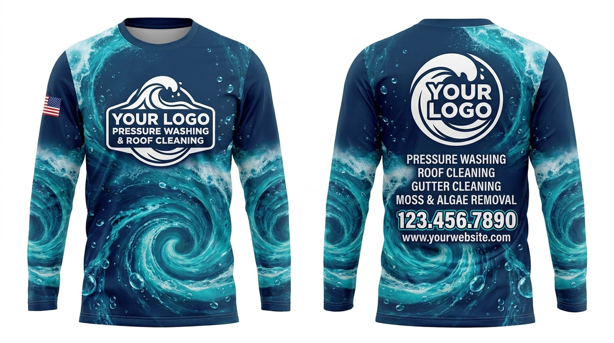 Carbon Hydro — Window-Cleaning Crew Uniform (Custom AOP) #1