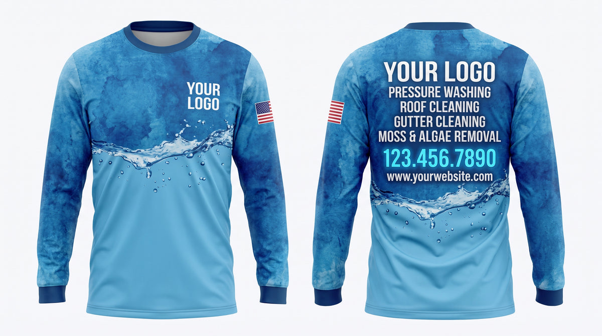 Carbon Hydro — Window-Cleaning Crew Uniform (Custom AOP) #1