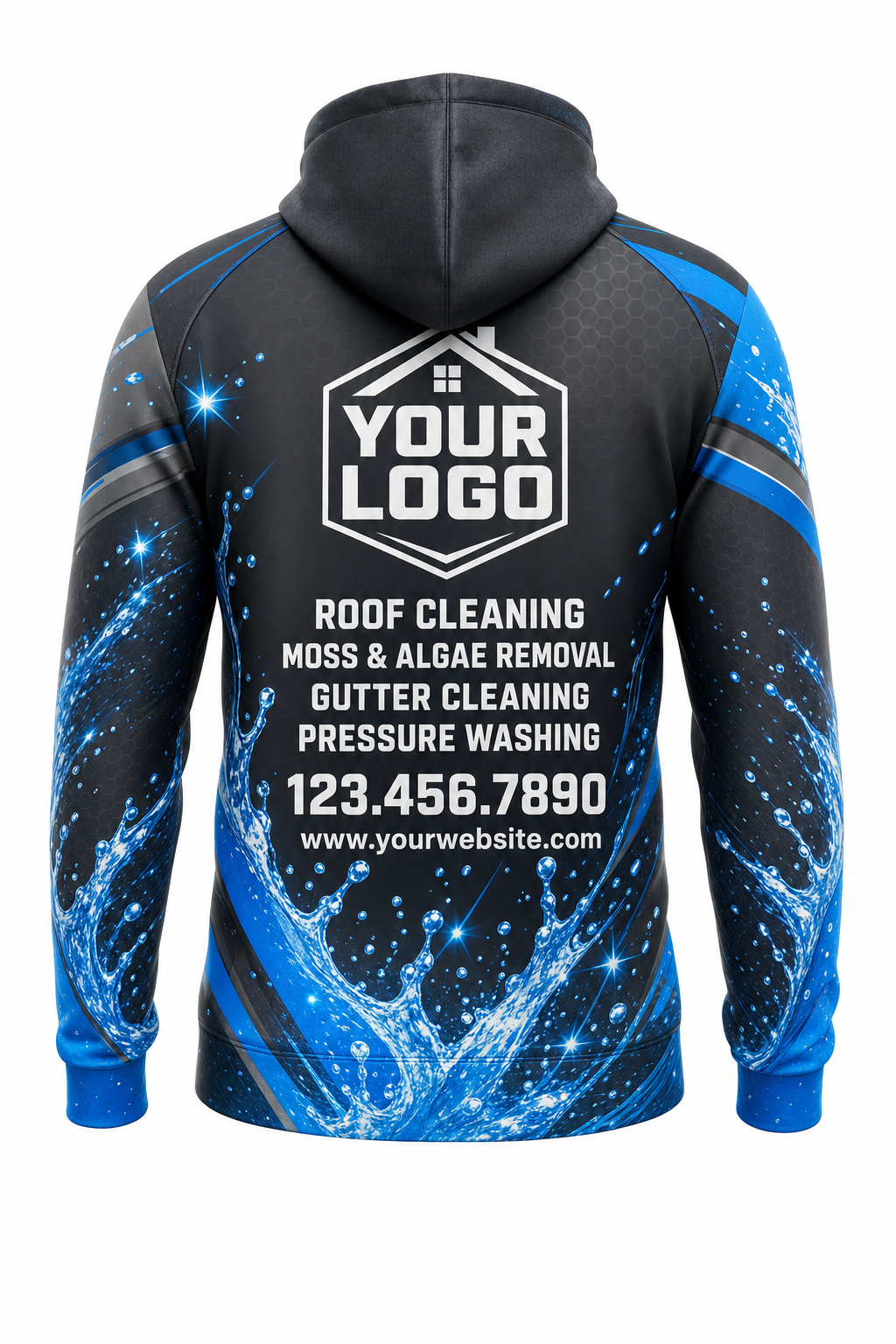 Carbon Hydro — Window-Cleaning Crew Uniform (Custom AOP) #2