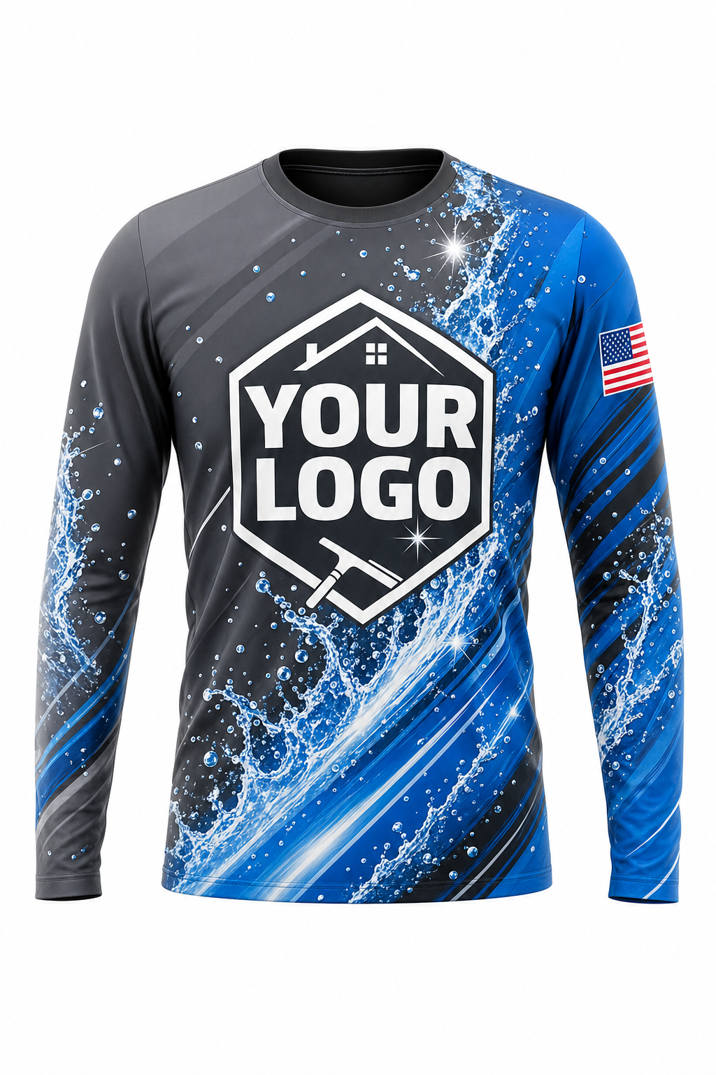 Carbon Hydro — Window-Cleaning Crew Uniform (Custom AOP) #2