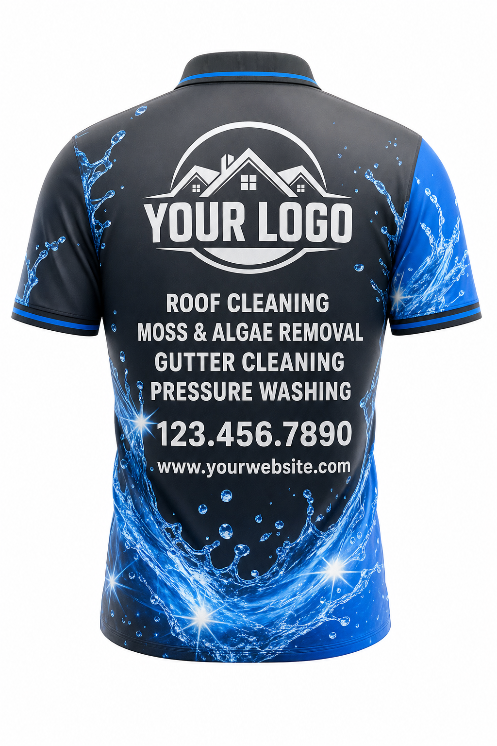 Carbon Hydro — Window-Cleaning Crew Uniform (Custom AOP) #2