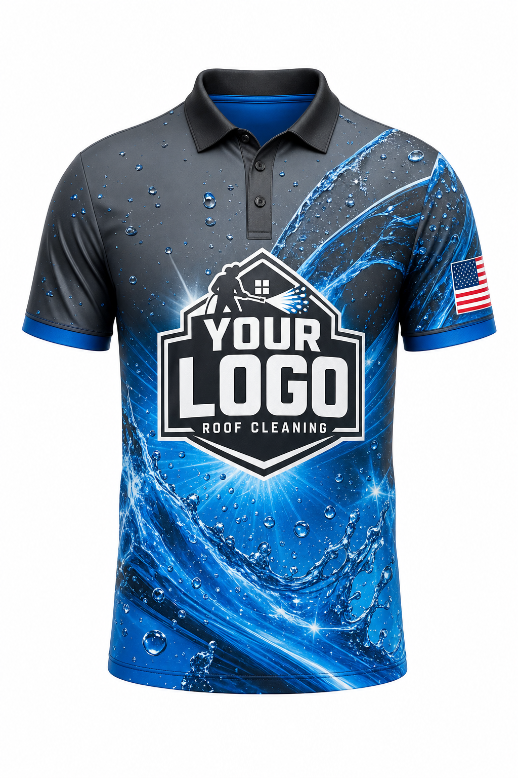 Carbon Hydro — Window-Cleaning Crew Uniform (Custom AOP) #2