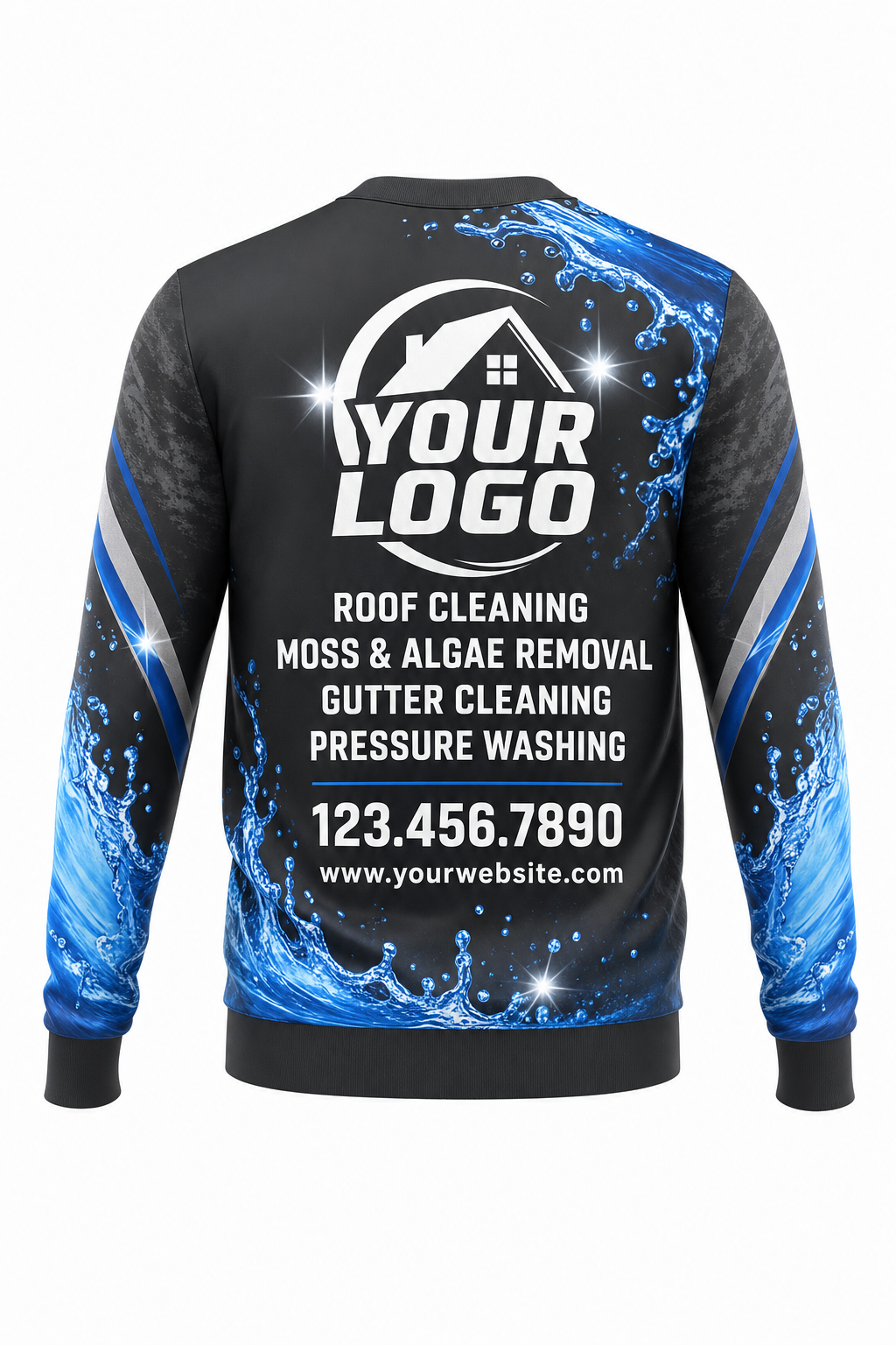 Carbon Hydro — Window-Cleaning Crew Uniform (Custom AOP) #2
