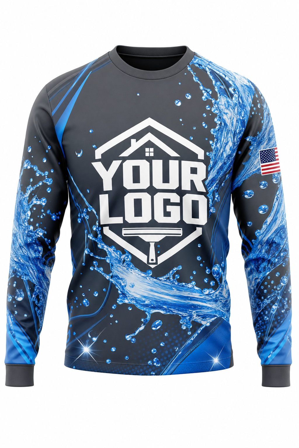 Carbon Hydro — Window-Cleaning Crew Uniform (Custom AOP) #2