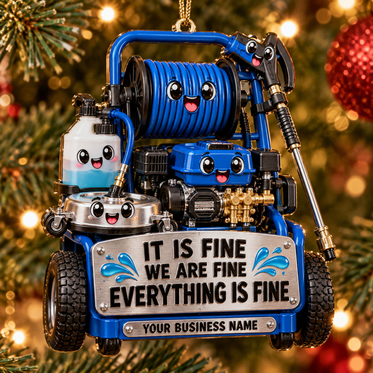 Blue Pressure Washer It Is Fine Plate Pressure Washing Acrylic Ornament