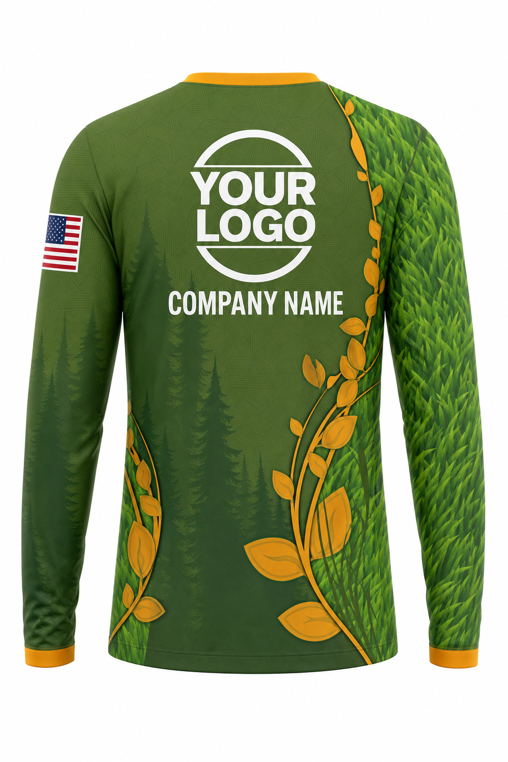 Custom Shirt UV Lawn Care, Landscaping, Tree Service & Groundskeeping Workwear - Neon Blade Chainsaw #4