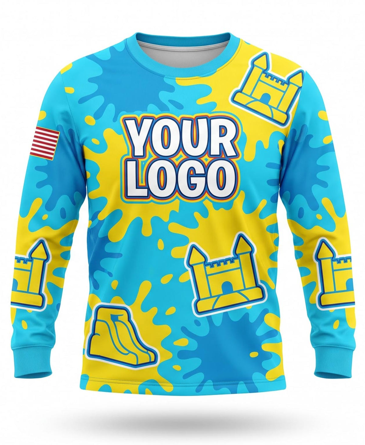 Custom Kids Full-Print Long Sleeve Tee